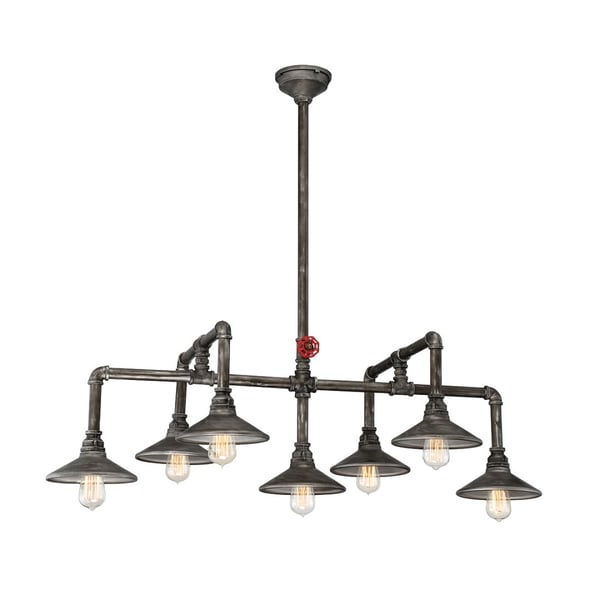 Eurofase Lighting ZINCO 7-LIGHT OVAL CHANDELIER