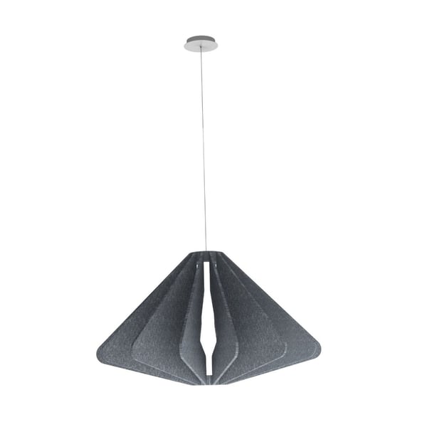 Alcon 11178 LED Triangular 44 Inch Diameter Pendant with Sound Absorbing Acoustics 