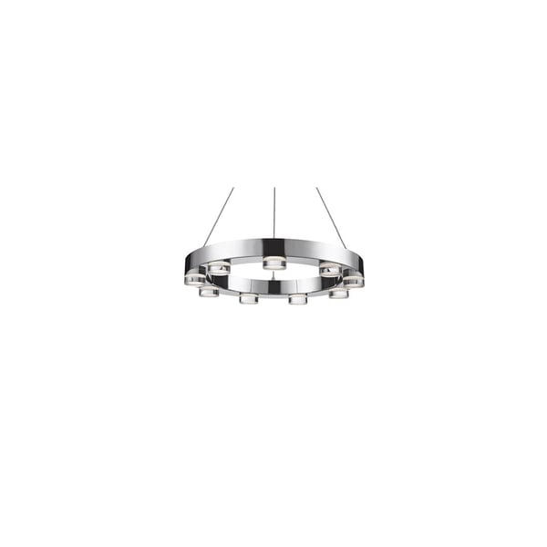 Kuzco 401441CH-LED Chrome Ring Nine Lamp LED Pendant