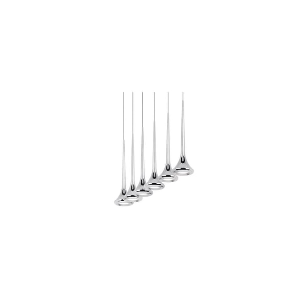 Kuzco 402606CH-LED Six Light LED Cone Pendant