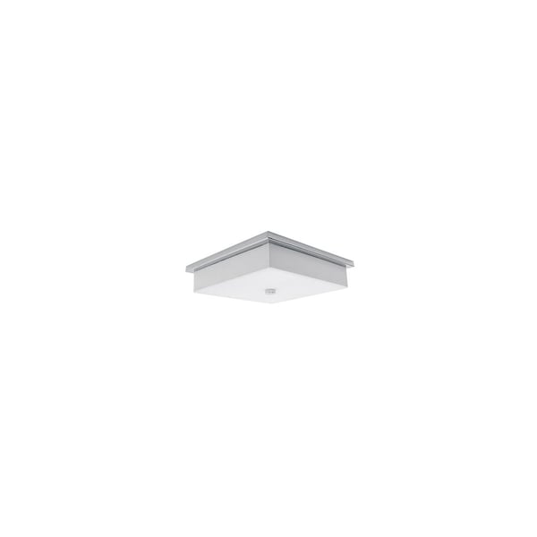 Kuzco 501107-LED Sqaure 15-3/4 Inch Flush Mount 19W Ceiling Fixture with White Linen Shade 