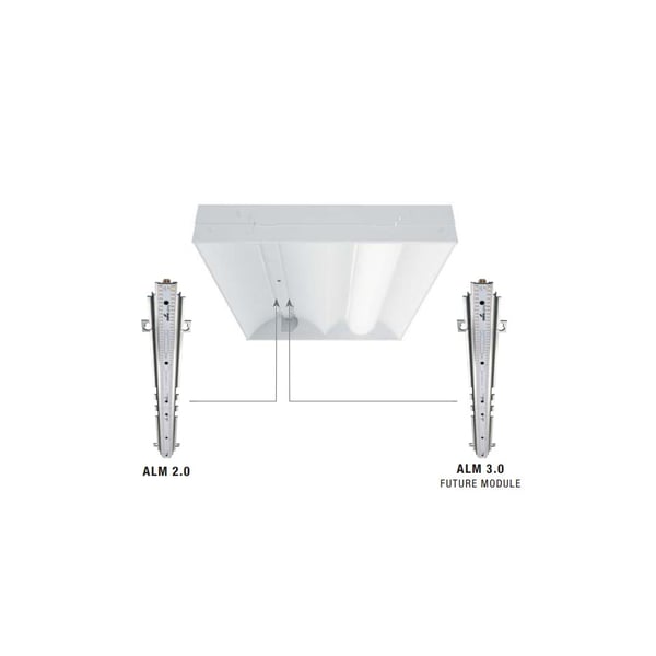 Cooper 2ACSLED 2x4 Surface Mount Accord LED Series Metalux LED Troffer