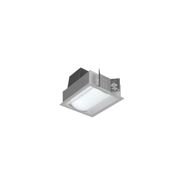 Cooper R Mini Frosted Prismatic Lens Recessed Fluorescent Light Fixture