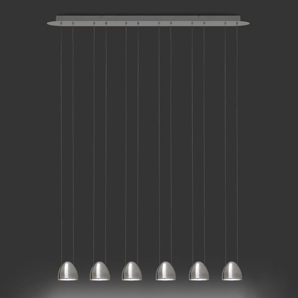 LED Oval 5180/067 6 Light Linear Multipoint Pendant from ALMA