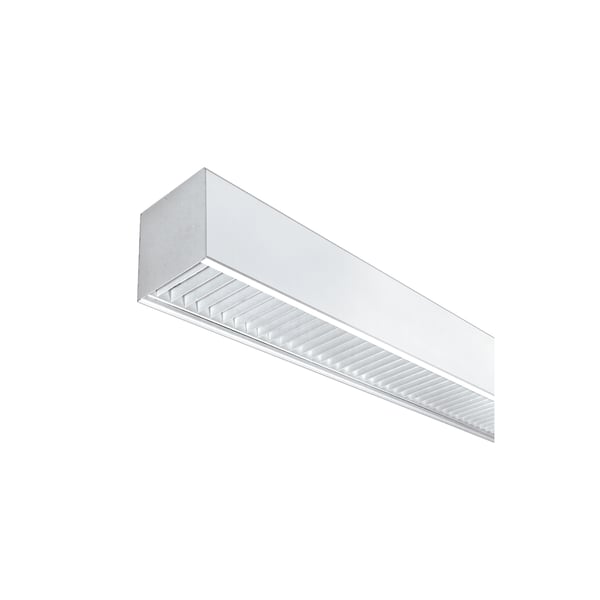 LSI Industries 99D-PMK-4-PL 6x6  Parabolic Louver Linear Fluorescent Suspended Light Fixture - Direct - 4 FT