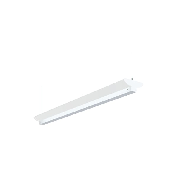 H.E. Williams 79B Industrial Indirect Fluorescent Suspended Light Fixture - 4 FT