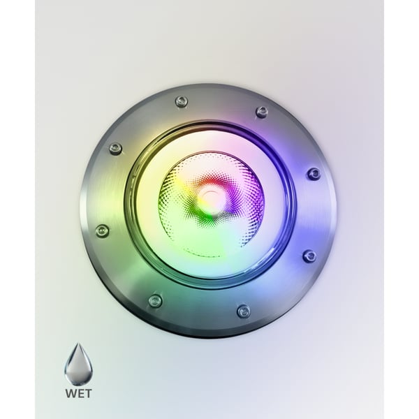 10-Inch In-Ground RGBW Color-Changing LED Well Light