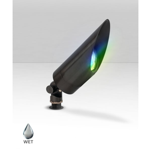 RGBW Color-Changing Long Shroud LED Directional Landscape Uplight