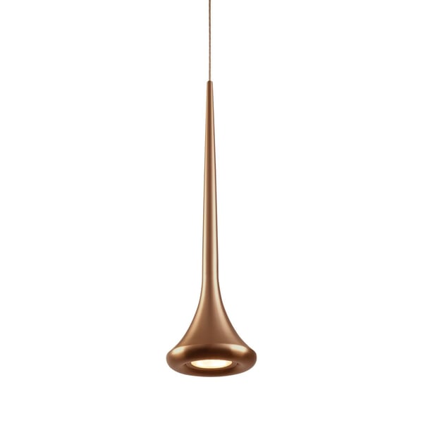 Bach Vintage Brass Pendant by Kuzco