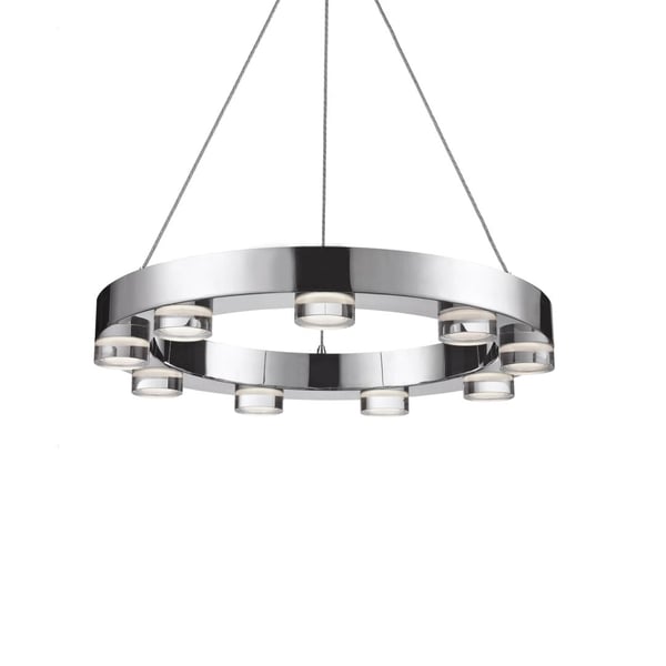 Belle Chrome Pendant by Kuzco
