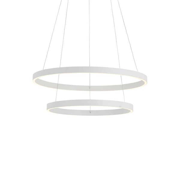 Cerchio White Chandelier by Kuzco