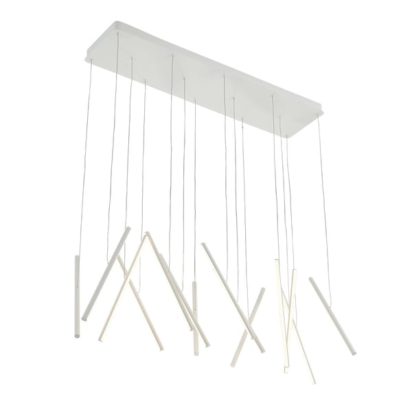 Chute White Pendant by Kuzco