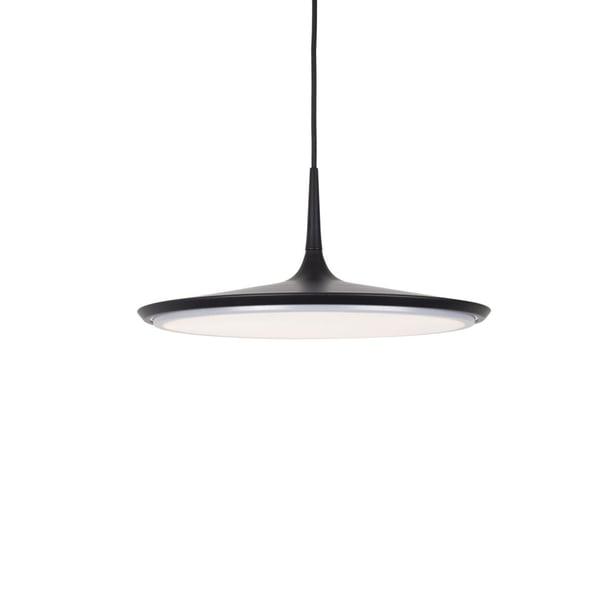 Disc Black Pendant by Kuzco