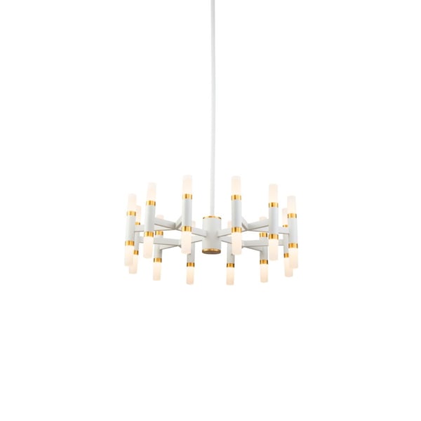 Draven White Chandelier by Kuzco