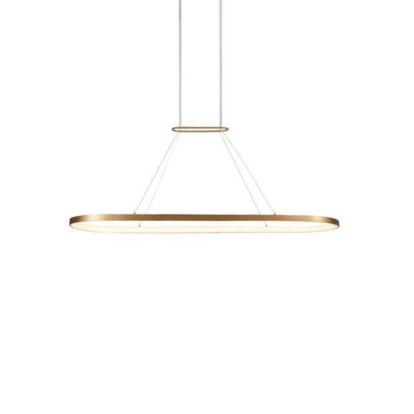 Eerie Antique Brass Pendant by Kuzco