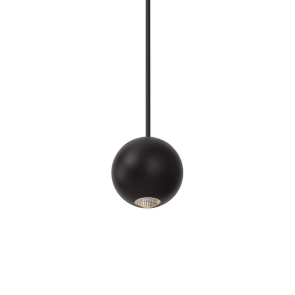 Exo Black Pendant by Kuzco