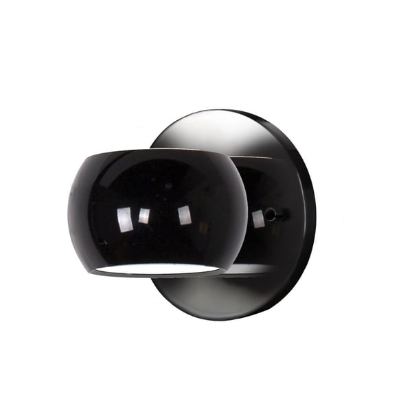 Flux Black Sconce by Kuzco