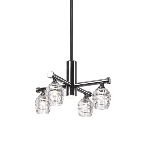 Honeycomb Chrome Chandelier by Kuzco