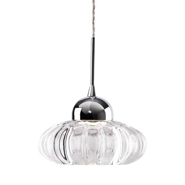 Lantern Chrome Pendant by Kuzco