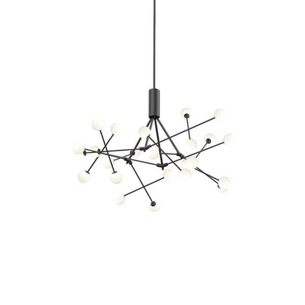 Moto Black Chandelier by Kuzco