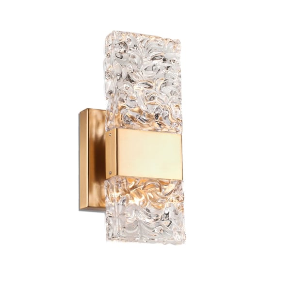 Oslo Brushed Gold  Sconce by Kuzco