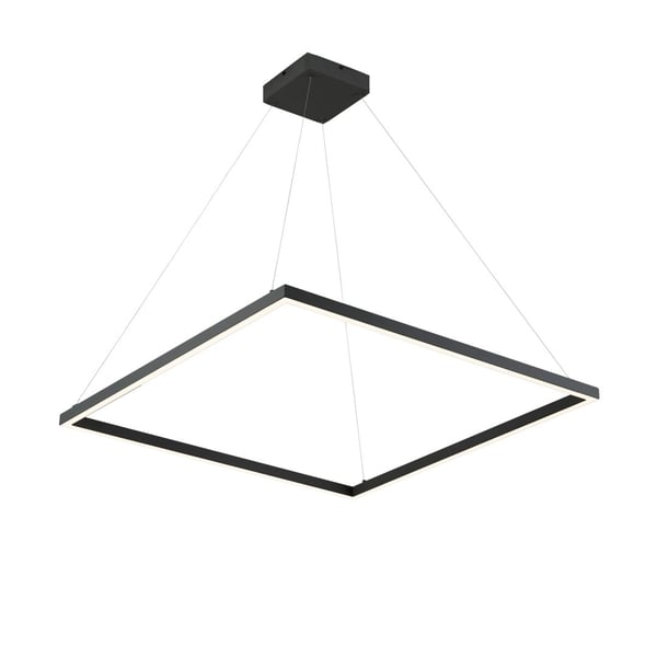 Piazza Black Pendant by Kuzco