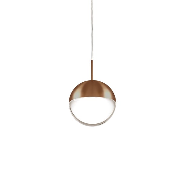 Pluto Vintage Brass Pendant by Kuzco