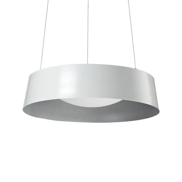 Sampson White Pendant by Kuzco