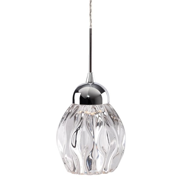 Tulip Chrome Pendant by Kuzco