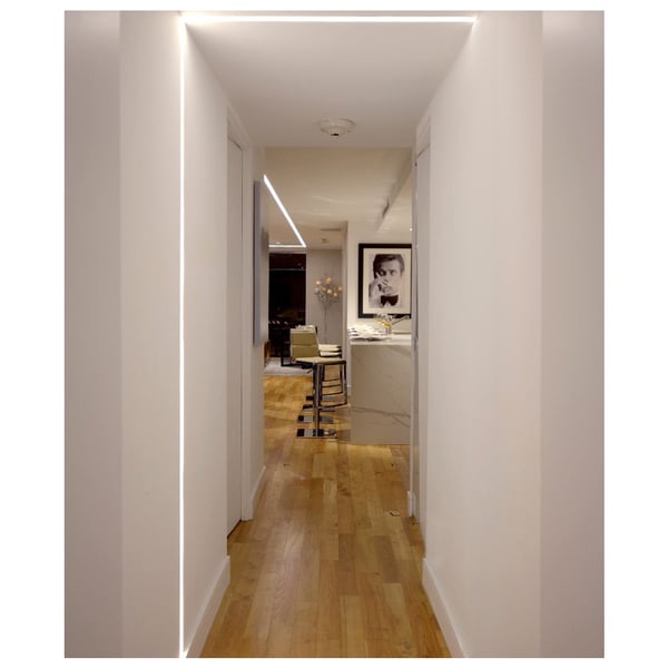 2-Inch Ceiling-to-Wall Recessed LED Strip Light