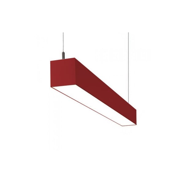 Alcon Lighting IL MODO 12110 Series LED Suspended Linear Pendant LED Architectural Light Fixture - Red