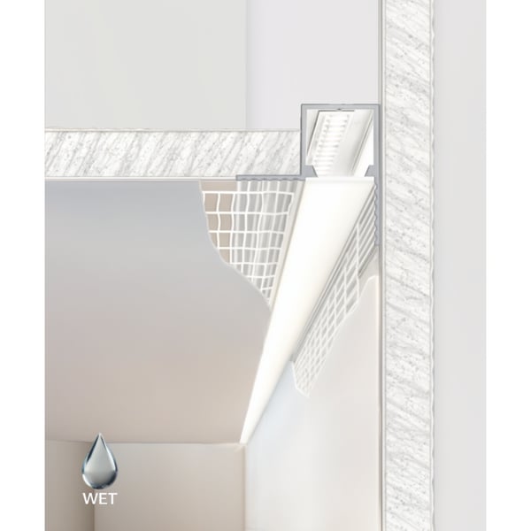 1-Inch Perimeter Wall Wash Trimless Linear Recessed LED Light