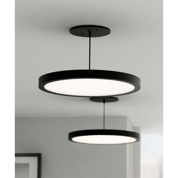 12-Inch Architectural LED Disk Pendant Light