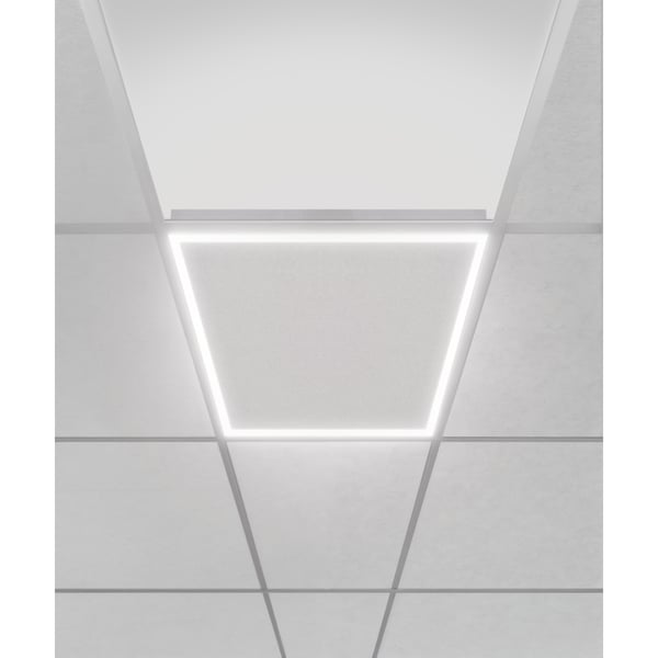 Wattage and Color Temperature Switch Acoustical Tile Edge-Lit Panel Light