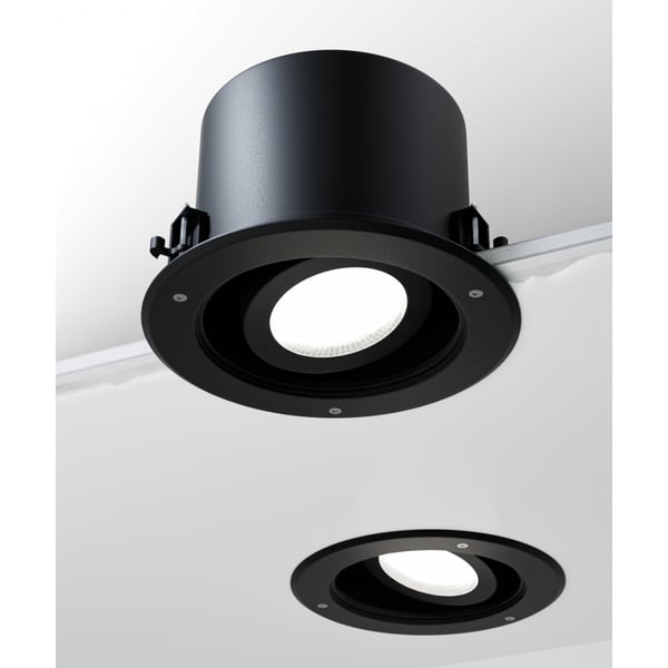 6-Inch Round Vandal-Resistant Exterior Adjustable LED Can Light