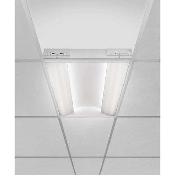 Recessed Side-Basket LED Troffer Light