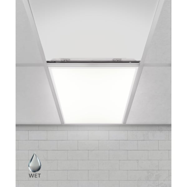 Low-Profile Wet Location Flat Panel LED Light