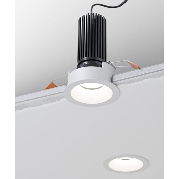 2-Inch Round Adjustable LED Recessed Downlight, White Trim