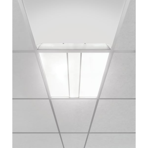 Flat Split-Panel Recessed LED Troffer Light