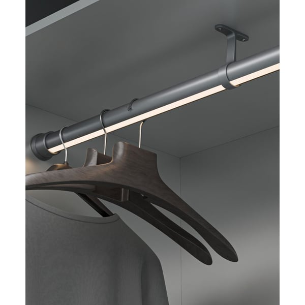 Rotatable LED Lighted Closet Rod