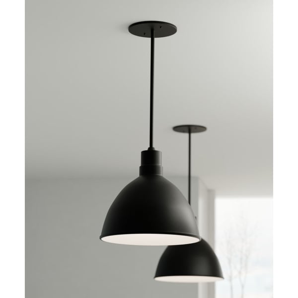10-Inch Low Bay RLM Industrial LED Dome Pendant Light 10-Inch Low Bay RLM Industrial LED Dome Pendant Light