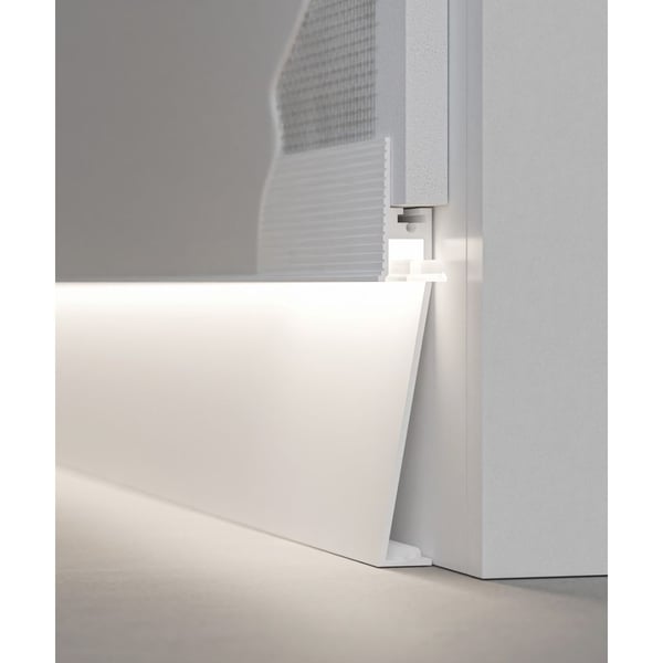 Angled Toe-Kick LED Baseboard Light Strip