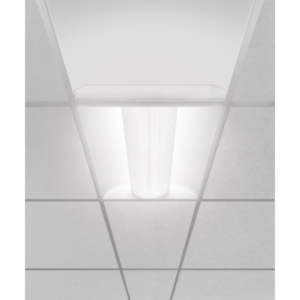Perforated Metal Center-Basket Recessed LED Troffer Light
