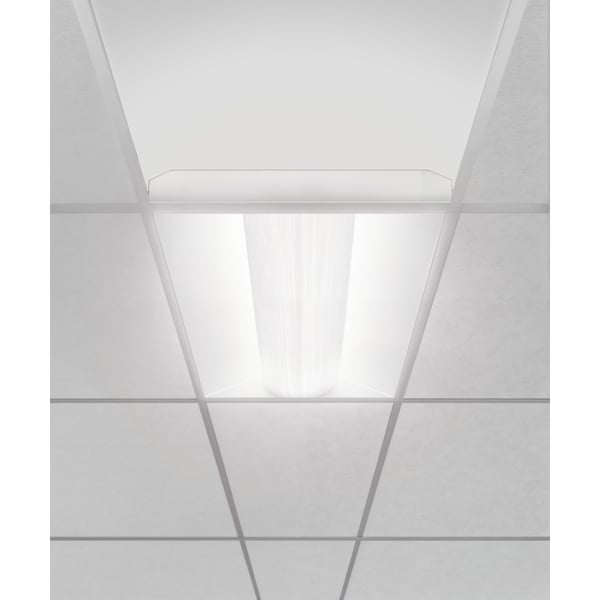 Perforated Metal Center-Basket Recessed LED Troffer Light