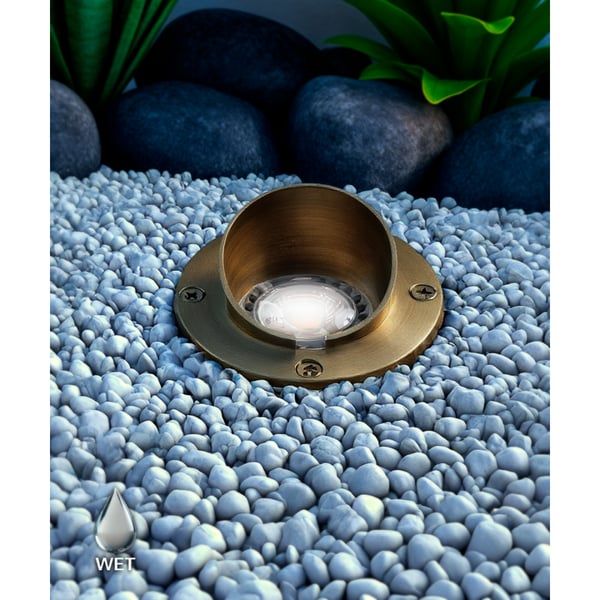 4-Inch Low-Voltage In-Ground LED Well Light with Shroud