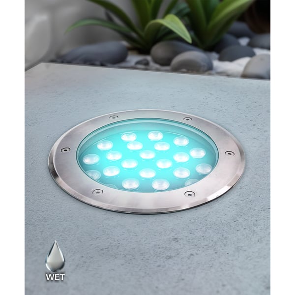 18-Watt Drive Over Driveway In-Ground RGB LED Well Light