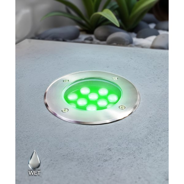 9-Watt Drive Over Driveway In-Ground  RGB LED Well Light