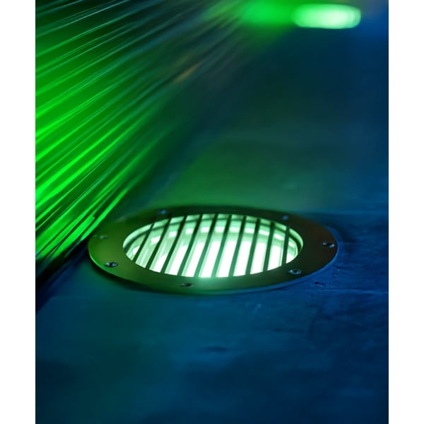 7-Inch In-Ground RGBW Color-Changing LED Well Light with Grill