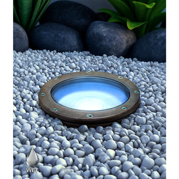 7-Inch In-Ground RGBW Color-Changing LED Well Light