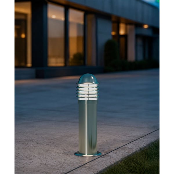 24-Inch Outdoor Stainless Steel LED Bollard Light